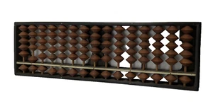 Madera multicolor pequeño ábaco chino 15 filas 90 cuentas de madera - Imagen 1 de 4