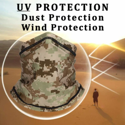 UV Protection Cooling Neck Gaiter Face Mask Scarf Unisex Windproof Neck Cover US - Image 1 of 4