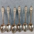 Collector Souvenir Spoons (Lot Of 6) American States. Matching Demitasse 