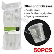 100Pcs 30ML Disposable Plastic Shot Glasses - Clear (DUR5963)