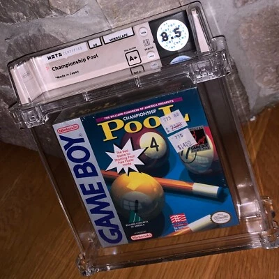 New Gameboy Championship Pool WATA 8.5 Graded Super NES Nintendo Game Original - Image 1 of 3