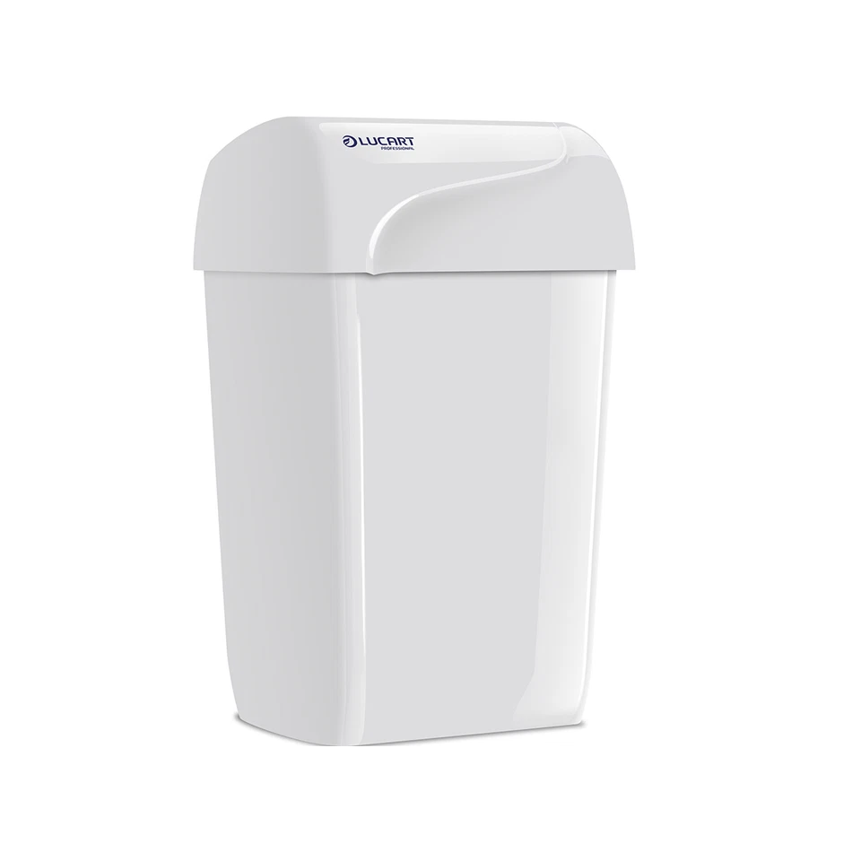 LUCART NOVATISSUE SAS Cubo de basura Lucart Identity Invisibin blanco 43 l cubo de basura papelera sanitaria