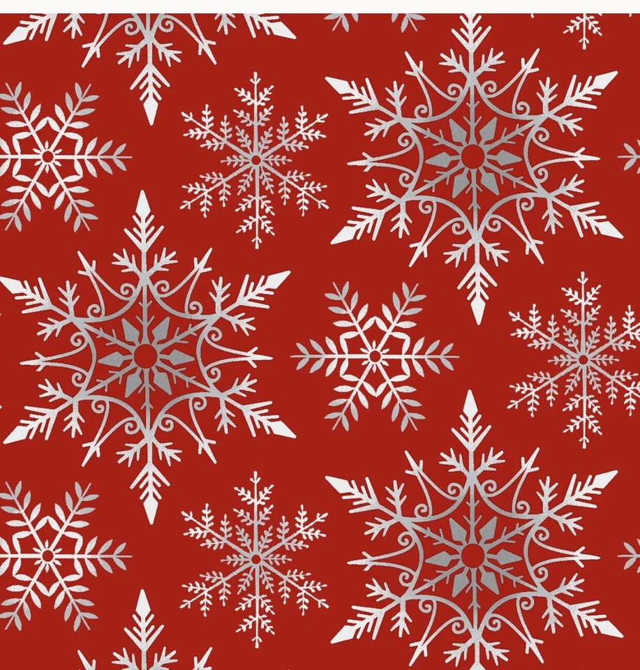 HENRY GLASS 108”Quilting Fabric,(2yd-min) HenryGlass,Crystal Frost,Christmas