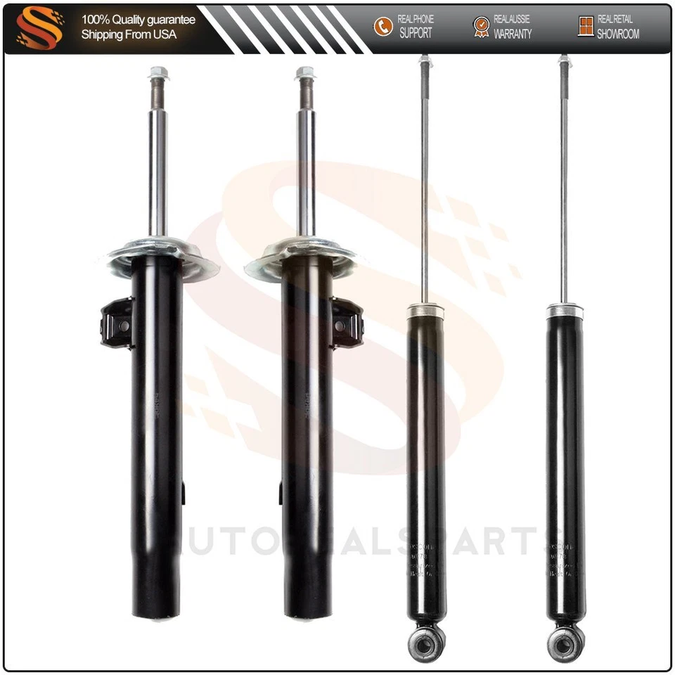 Front Rear 4PCS for 2001-05 BMW 323CI 323I 325CI 325I 328CI 330CI Shocks Struts - Image 1 of 1