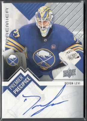 2023-24 Upper Deck Premier Rookie Premier Precipice Autograph DEVON LEVI RC - Image 1 of 2