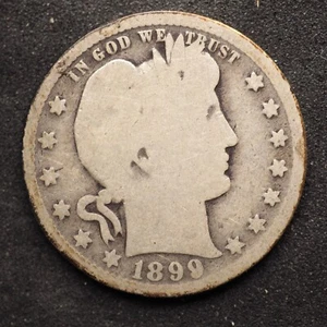1899 **O** BARBER SILVER QUARTER ***NICE COIN!*** FREE SHIPPING! M4346 - Picture 1 of 2
