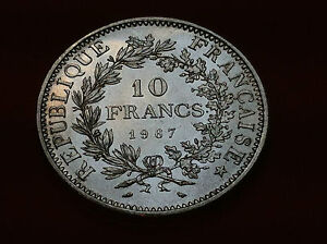 FRANCE SILVER COIN- 10 FRANCS 1967- SILVER COIN 900 / 1000 !!!
