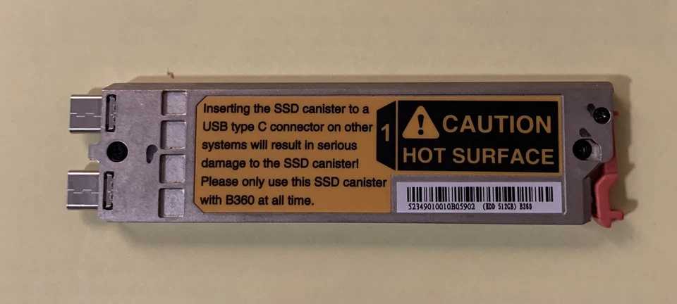 GETAC X600 512GB M.2 SSD WITH CANISTER - Image 1 of 2