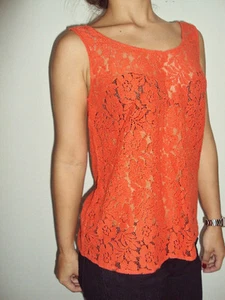 VOLCOM WOMEN'S SURF NOT SO CLASSIC LACE TANK TOP TEE SHIRT SMALL code XX113 NEW - Picture 1 of 5