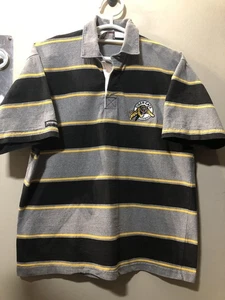Camisa de Rugby Hamilton Tiger Cats Bárbaro Grande CFL Fútbol Rayas Ticats - Imagen 1 de 5