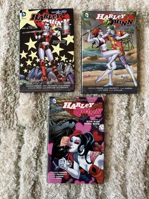 Harley Quinn The New 52 Vol 1 2 3 HC Graphic Novel Lot DC Comics - Image 1 of 4
