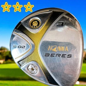HONMA BERES S-02 3Star Fairway wood 3W 15deg Flex S ARMRQ 6 49 3S from Japan - Picture 1 of 10