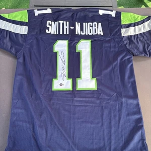 Jaxon Smith-Njigba Autographed Signed XL Custom Seahawks Jersey-Beckett Hologram - Picture 1 of 6