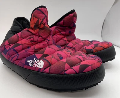 Botines de tracción acolchados sin cordones The North Face Thermoball para mujer 6 Hot Pink Geo Foto 1 de 4
