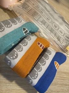 Kids XS 3pk Outdoor Ski Socks: Thermal over the calf non-slip cuff (14) - Picture 1 of 7
