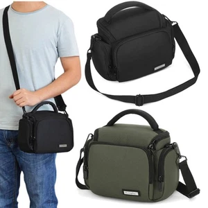 Digital Camera Shoulder Bag Waterproof Travel Lens Carry Case for DSLR SLR Canon - Picture 1 of 34