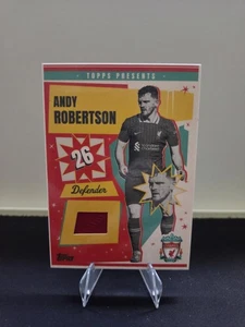2024-25 Topps Liverpool FC Team Set Andy Robertson Match Worn Relic Card - Picture 1 of 2