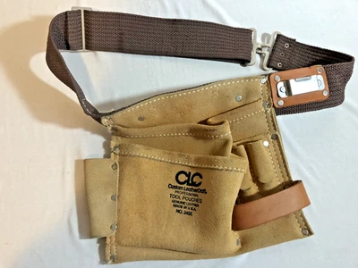 CLC CUSTOM LEATHERCRAFT 245X 6 BOLSILLOS CUERO HERRAMIENTAS CINTURÓN DELANTAL BOLSA Foto 1 de 4
