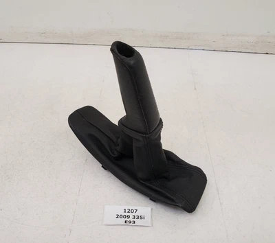 ✅ 06-13 OEM BMW E90 E92 E93 335 M3 bota alça de freio de mão couro Novillo preto - Imagem 1 de 4