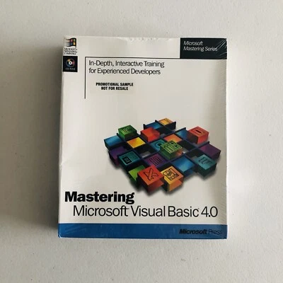 Mastering Microsoft Visual Basic 4.0 - Microsoft Mastering Series CD-ROM Sealed - Image 1 of 4