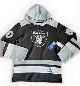 Felpa con cappuccio pullover Oakland Raiders Medium Starter NFL uomo Las Vegas - Foto 1 di 6