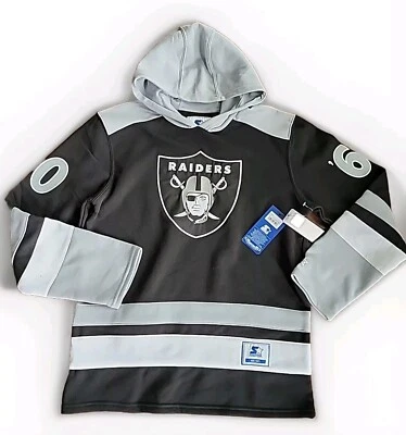 Starter Oakland Raiders (Medium) Pullover Hoodie Sweatshirt NFL Mens Las Vegas - Image 1 of 4