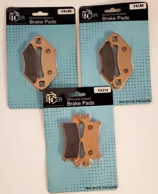 pastilhas de freio dianteiras e traseiras para 2002 Polaris Trail Blazer 250 - Imagem 1 de 3