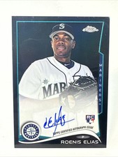 2014 Topps Chrome Rookie Autographs #RE Roenis Elias #’d /100