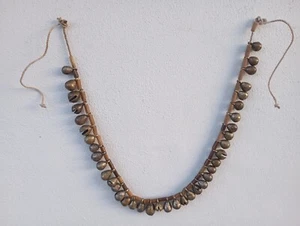 Vintage Handmade Brass Indian Folk Dancers Women Ghungroo 39 Bell Rope Belt - Foto 1 di 19