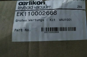 LEYBOLD OERLIKON EK110002668 MAJOR MAINTENANCE KIT WAU1001 - Bild 1 von 1