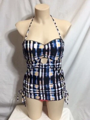 Women's NWT Lucky Brand Solstice Canyon Printed Bandeau Tankini Swimwear Top - Image 1 of 4