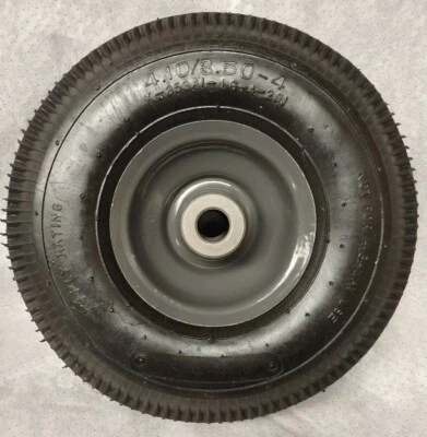 Rueda neumática utilitaria multiusos 4,10/3,50-4" nueva buje centrado de 3,25 Foto 1 de 3