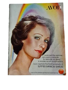 aVON CALLING CATALOG SUMMER RAINBOW SHADES MAKE-UP VINTAGE JUNE 1974 neocurio - Picture 1 of 12