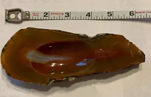 Polished Agate Geode Natural Stone Trinket Dish Ring Jewelry Soap Holder Ashtray - Picture 1 of 8