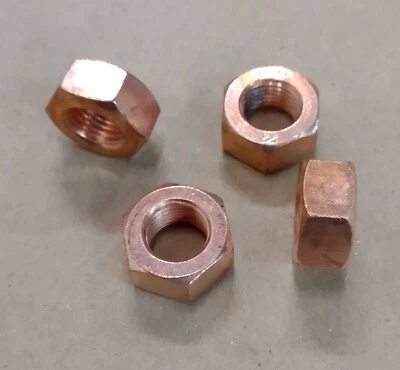 Sechskantmuttern M14x1,5 DIN 934 Stahl verkupfert Mutter Festigkeitsklasse 10 - Bild 1 von 3