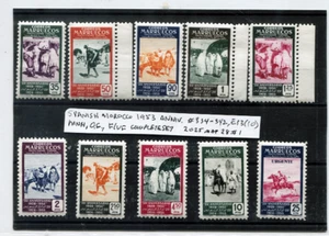 🦋🦋 Spanish Morocco Sc #334-412, E13, MNH, OG, F/VF Complete to 10p - Picture 1 of 2