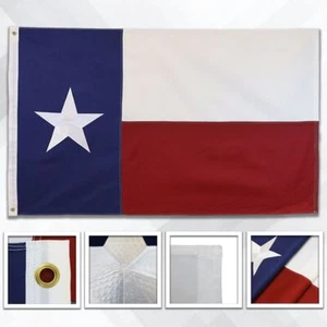 Embroidered Texas USA State Flags in Multiple Sizes 12x18in /3x5ft /4x6ft /5x8ft - Picture 1 of 8