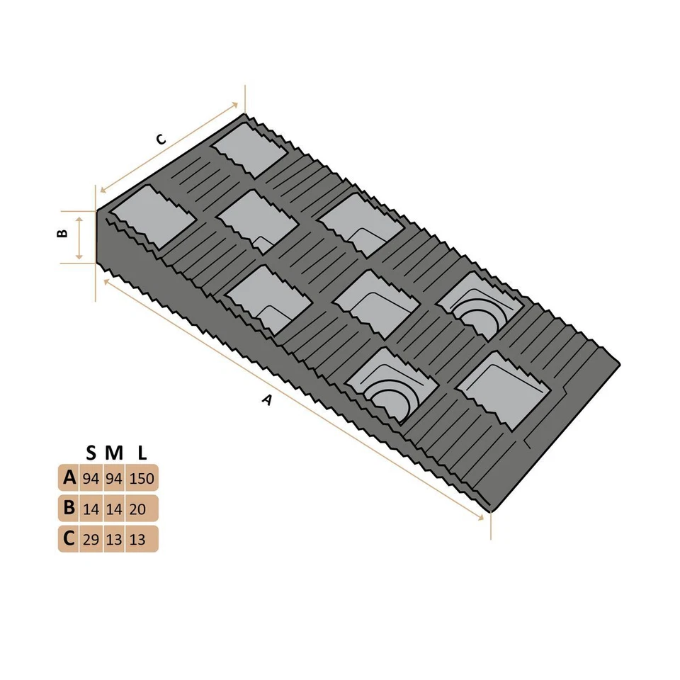 KJ-VERTRIEB 100 Stk. Montagekeile Kunststoff Keile Fensterkeile Verlegekeile Laminat Fenster