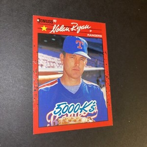 1990 Donruss #659 5,000 K's Nolan Ryan Texas Rangers