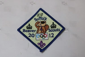 Suffolk Beavers Scouts - Olympisches Stoffabzeichen 2012 - NEU - Bild 1 von 3