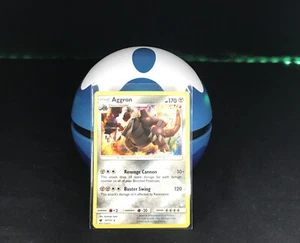 Pokémon: SM CRIMSON INVASION AGGRON 67/111 HOLO RARO - Imagen 1 de 5