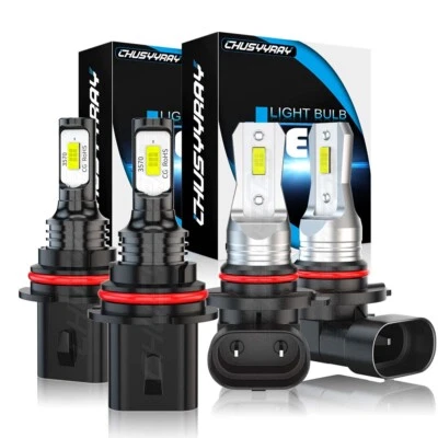 For Mercury Mountaineer 1999-2001 - 6000K LED Headlight Hi/Lo+Fog Light Bulbs - Image 1 of 4