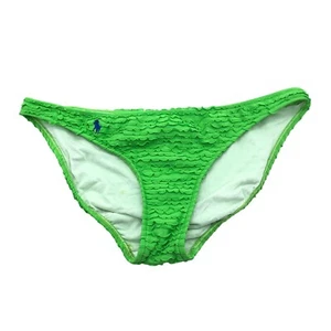 Ralph Lauren Bikini Bottom Brief Ruffle Green L - Picture 1 of 4