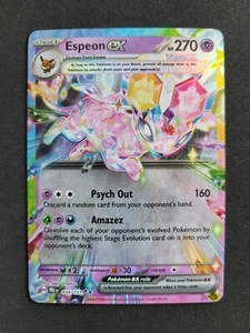 Pokemon Evoluciones Prismáticas, Espeon EX, PRE 034/131 Doble Raro, Inglés - Imagen 1 de 2