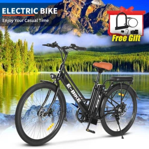 E-Bike 26'' Electric Bike for Adults 750W City Bicycle Commuter Ebike w/Lock Kit - Picture 1 of 11