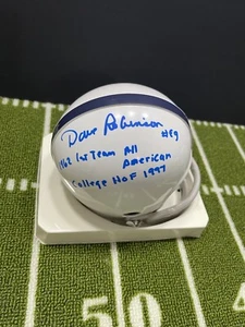 DAVE ROBINSON SIGNED PENN STATE MINI HELMET All American 1962 CHOF 1997 HOF 2003 - Picture 1 of 3