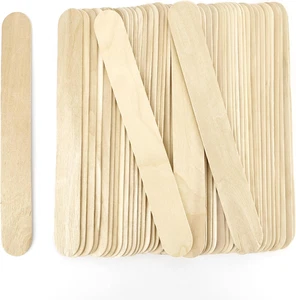 60 Pcs 8” Jumbo Popsicle Sticks for Crafts, Large Tongue Depressors Wood, Craft - Picture 1 of 7