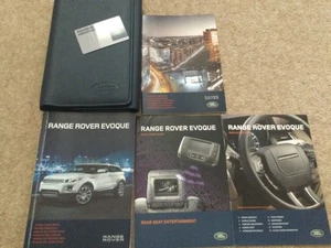 RANGE ROVER EVOQUE (2011 TO 2015 ) OWNERS MANUAL HANDBOOK & WALLET FAST POST - Picture 1 of 5