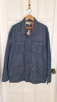 Men's Territory Ahead Jacket Cotton Linen Southwest Denim Chore Field Size XL - Image 1 of 4