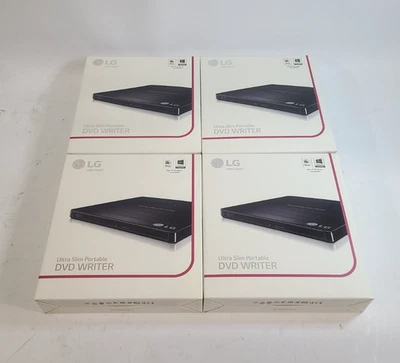 Lot of 4 LG GP60NB50 8X USB 2.0 External Ultra Slim Portable DVD Writer - Image 1 of 4